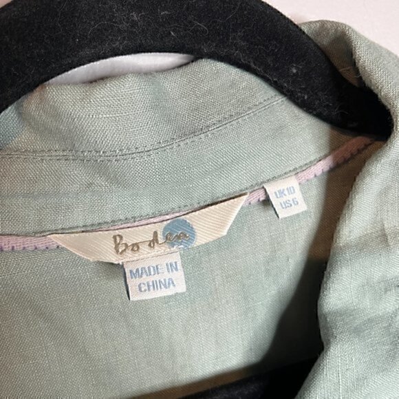 Boden linen button tunic top - Picture 3 of 5